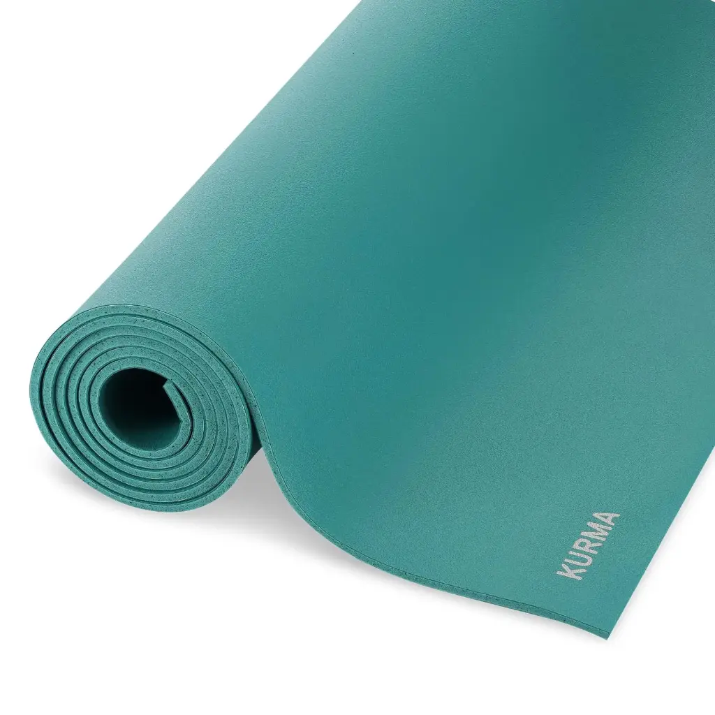 Yoga mat GECO, Lagoon, 66x200cm/6mm, Logo
