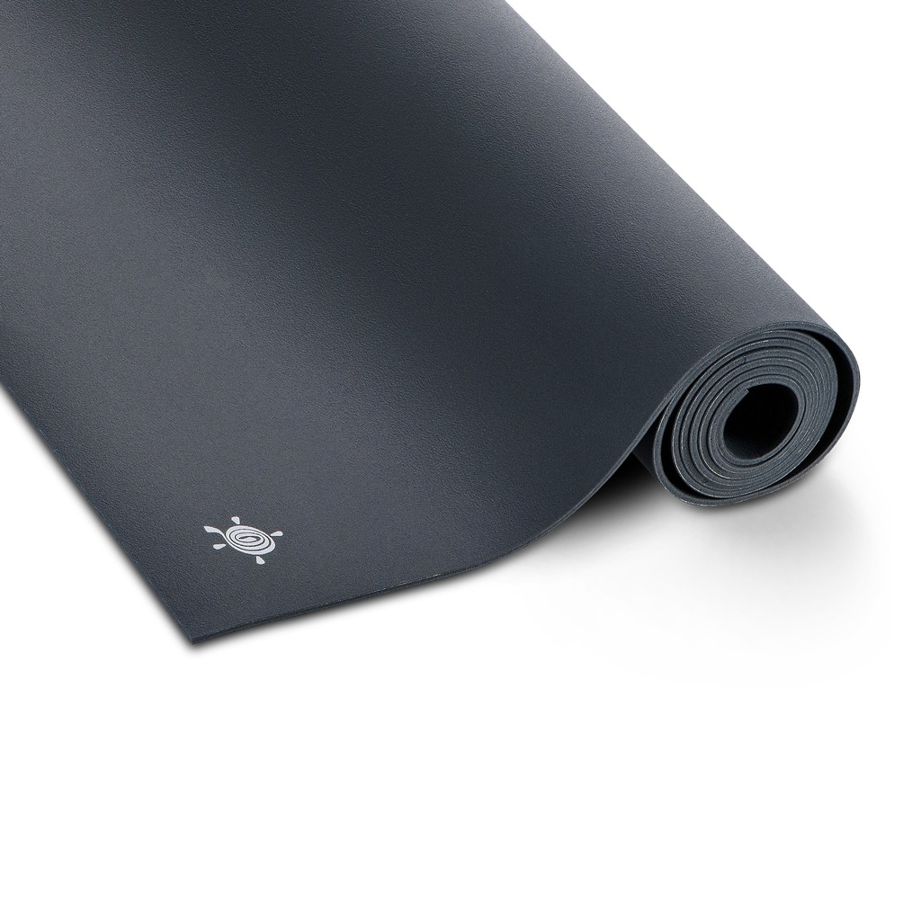 Yoga mat GECO Lite, Anthracite, 66x185cm/4mm, Logo