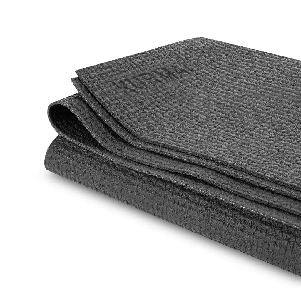 Travel Yoga mat Fold-N-Flow, Anthracite, 60x185cm/2.9mm