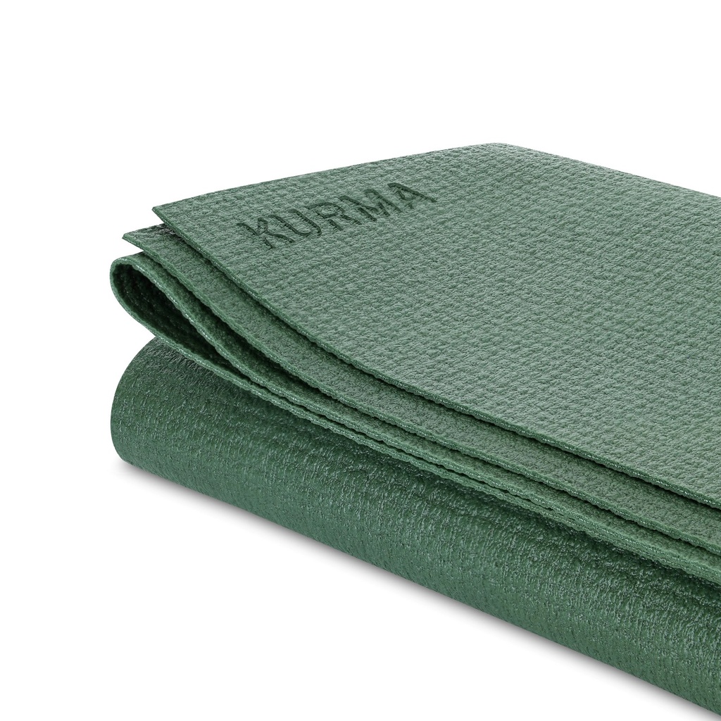 Travel Yoga mat Fold-N-Flow, Moss, 60x185cm/2.9mm