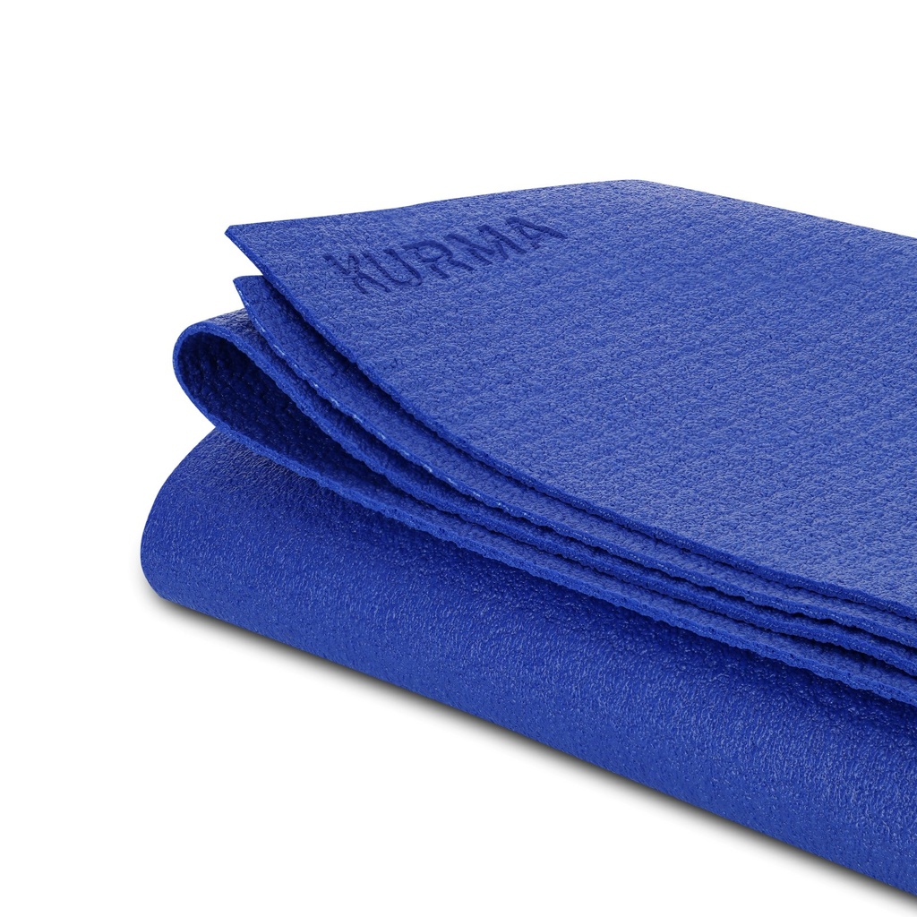 Travel Yoga mat Fold-N-Flow, Spectrum Blue, 60x185cm/2.9mm