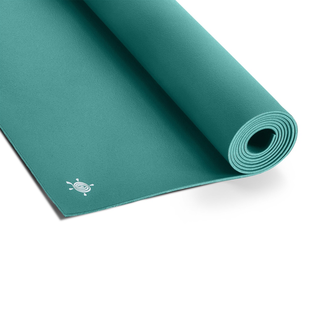Yoga mat GECO Lite, Lagoon, 66x185cm/4mm, Logo