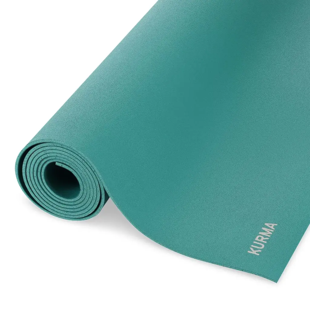 Yoga mat GECO Lite, Lagoon, 66x185cm/4mm, Logo