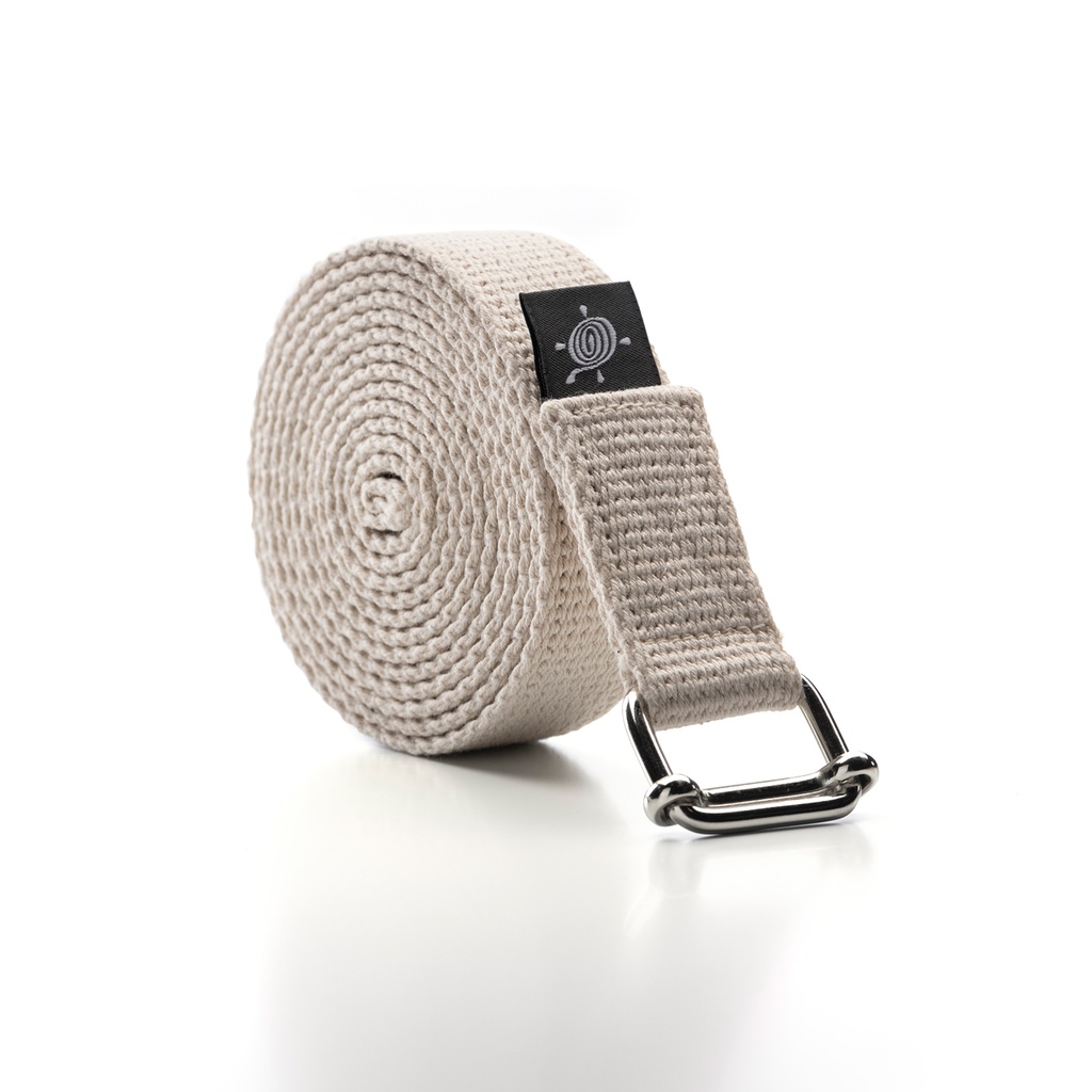 Yoga Belt Poona, white, 25mmx200cm